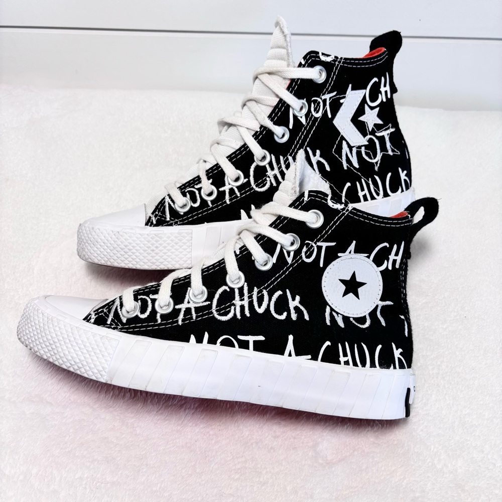 Converse Black and White Graphic High-Tops